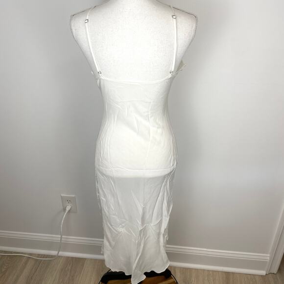 St. Roche Spaghetti Strap Midi Dress Slip In White Size 10 New - Picture 7 of 14